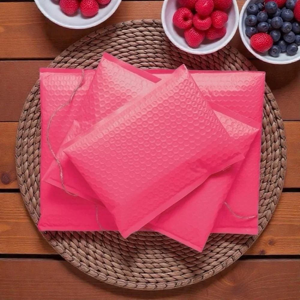 Hot Pink 10.5”x16” Poly Bubble Mailer Pack of 10